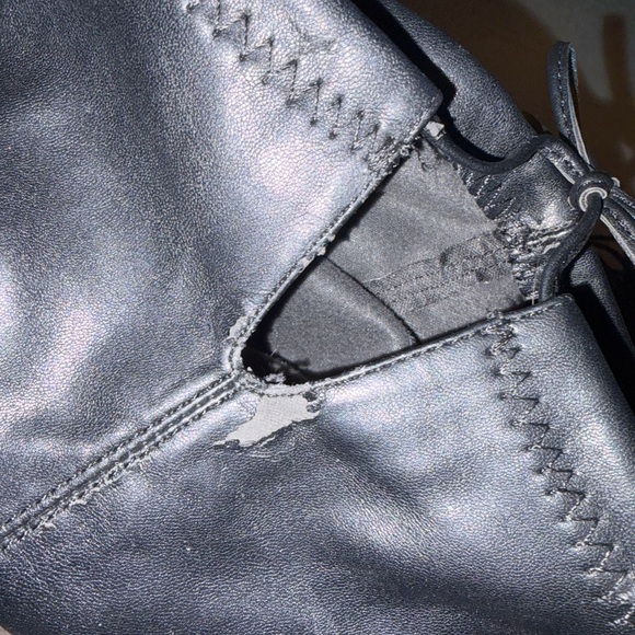 FLAWED Black Thigh High Stiletto Boots FLAWED - Picture 8 of 8